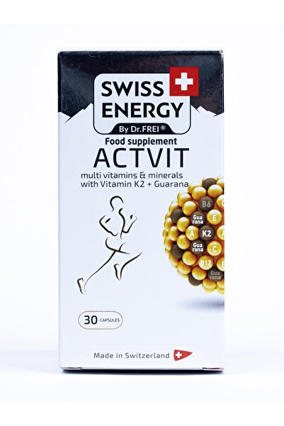 Swiss Energy أكتفيت، فيتامينات متعددة للطاقة مع الغوارانا، 30 كبسولة