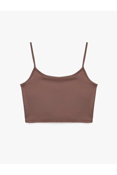 Koton Slim Fit Thin Strap Crop Sports Blouse