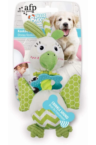 Afp All for Paws Keekee Βελούδινο Παιχνίδι Σκύλου σε Σχήμα Πουλιού, 8 x 14 x ...