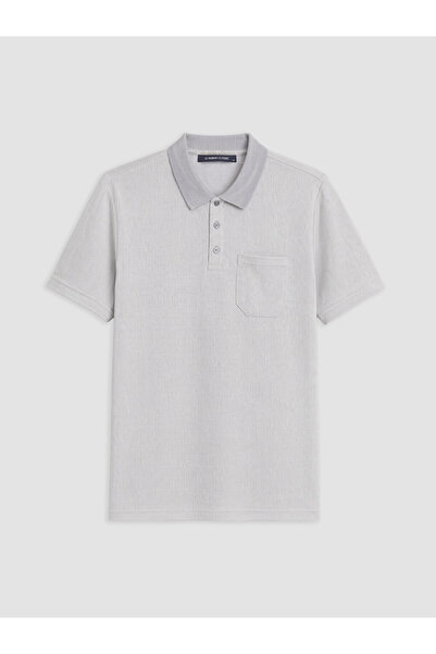 LC Waikiki Gray Polo Neck Men's T-Shirt