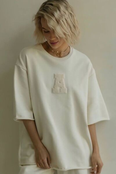 Fashiontayt TRICOU DIN ȚESĂTURĂ CU 2 FIPI