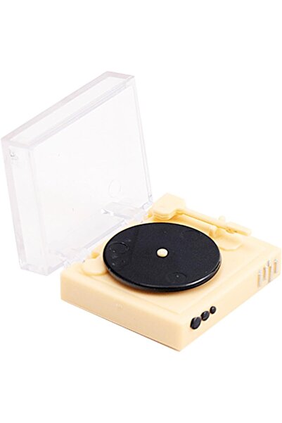 Arabest Miniature Dollhouse Record Player, Mini Record Player Model for House...