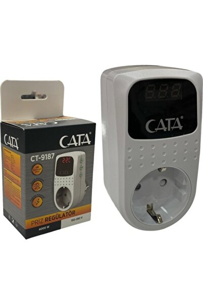 Cata CT-9187 Priz Regülatör ( 150-280V ) ( 4000W )