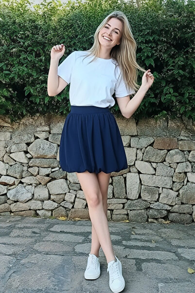 Lovrel Girl's Summer Balloon Skirt T-Shirt Set Aerobin Mini Skirt