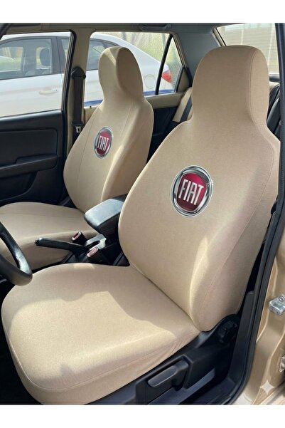 ZAFAKS Bej Fiat Otomobil Servis Kılıfı Likralı Esnek Tüm Araç Modellerine Uyumlu