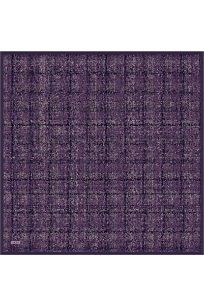 Aker Purple 90X90 Silk Twill Scarf