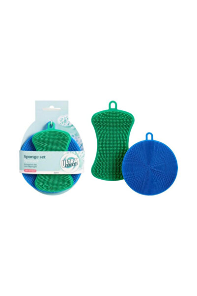 ultra clean 2-Piece Non-Scratch Cleaning Sponge Set