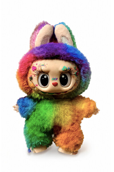 POPMAT Jucarie de Plus Labubu Curcubeu Mystery, The Monsters - Pop Mart, 18cm...