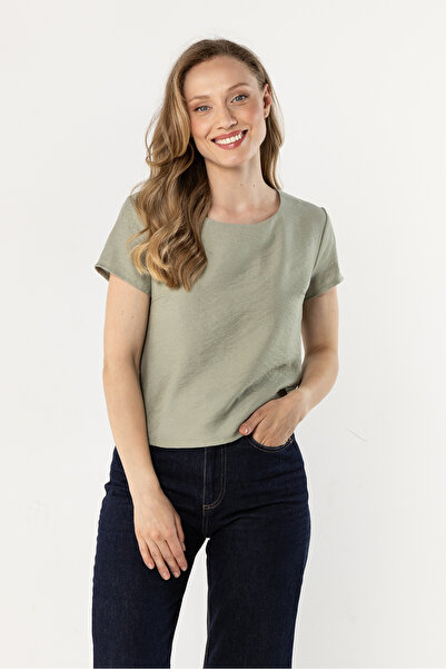 Awama Bluza Dama, Awama, A762, Verde Salvie, Nylon, S