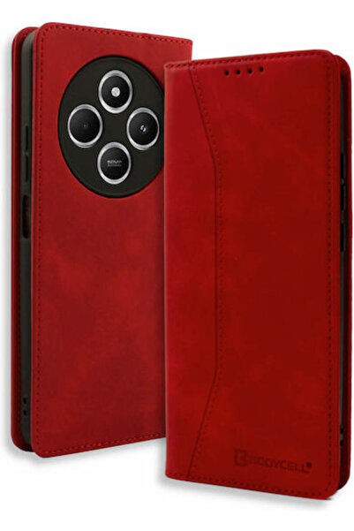 Other Θήκη Bodycell από Συνθετικό Δέρμα / Δέρμα Κόκκινο (Redmi 14C / Poco C75...