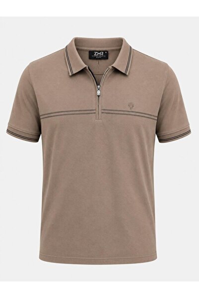 CLASSİCS MEN Ανδρικό μπλουζάκι Zamur Slim Fit με κοντό μανίκι και λαιμόκοψη π...