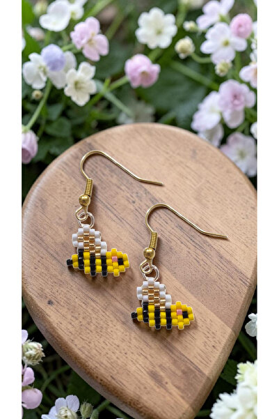 SEARD Miyuki Bead Handmade Bee Earrings