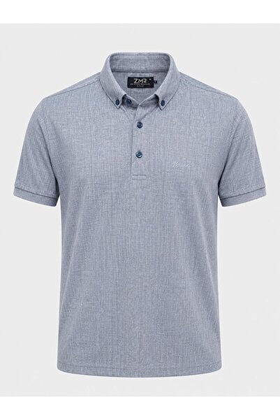 CLASSİCS MEN Ανδρικό μπλουζάκι Zamur Slim Fit με κοντό μανίκι και λαιμόκοψη π...