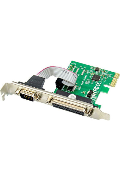 POWERTECH Ελεγκτής PCIe με 2 παράλληλες θύρες DB25 / σειριακές θύρες RS232 DB...