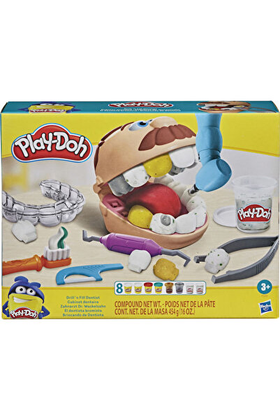Hasbro Games Hasbro Play-Doh Πλαστοκόλλα - Χρυσό Παιχνίδι Οδοντιάτρου Drill n...