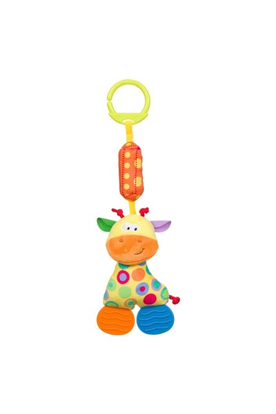 Z Store Jucărie de dentiție și sonoră girafă, suspendabilă, 35cm