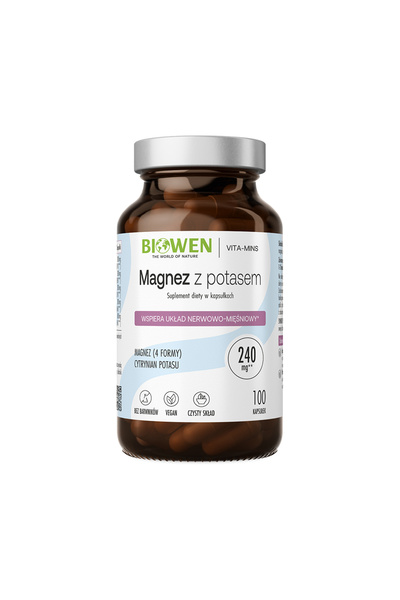 Biowen Magnez 4X Z Potasem 100 Capsule