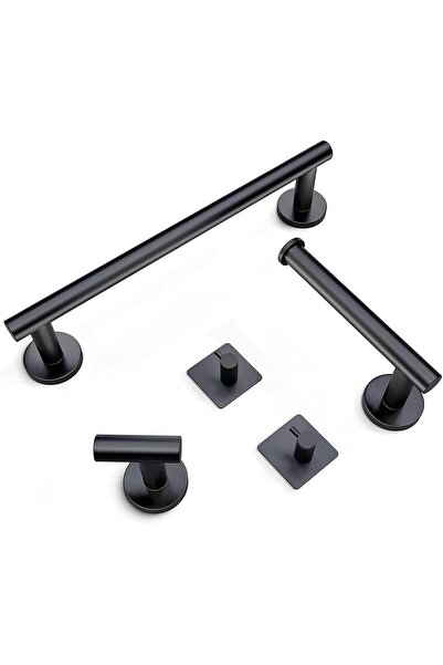 Arabest 5 PCS Bathroom Hardware Set, SUS304 Wall Mounted Stainless Steel Towe...