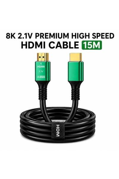 Gamix كابل HDMI 2.1 فائق الدقة 8K بطول 15 متر - عالي السرعة يدعم 48 جيجابت في...