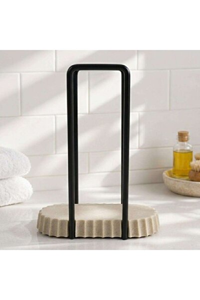PAN HOME Florence Polyresin Towel Holder 18x7.6x24.5cm - Beige