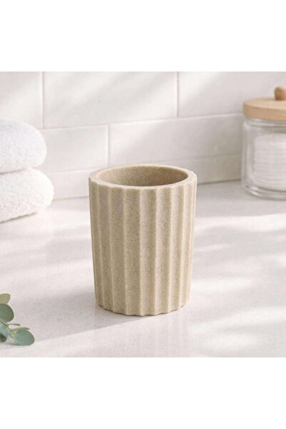 PAN HOME Florence Polyresin Tumbler 8x8x10.5cm - Beige