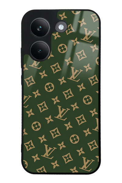 Spoyi Xiaomi Poco X8 Pro Green LV Tasarımlı Glossy Telefon Kılıfı
