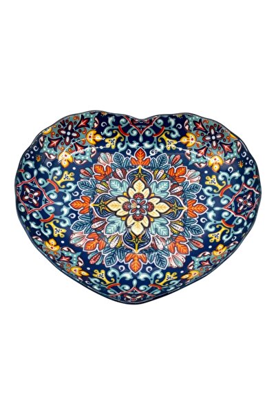 Ceramica Martinescu Platou din ceramica pentru servire, in forma de inima, al...