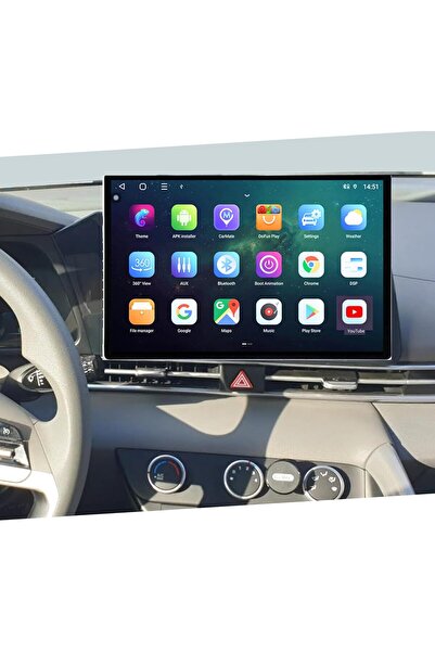 Carplayer شاشة أندرويد لهيونداي إلنترا موديل 2021-2025، شاشة 13 بوصة مع دعم أ...