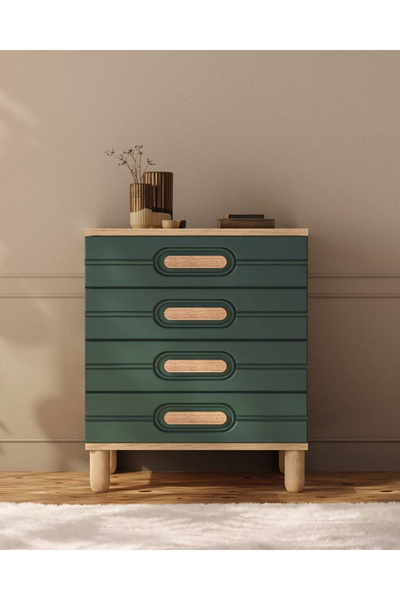 miracool Begonya 4 Çekmeceli Şifonyer / Komple MDF / Modern Tasarım