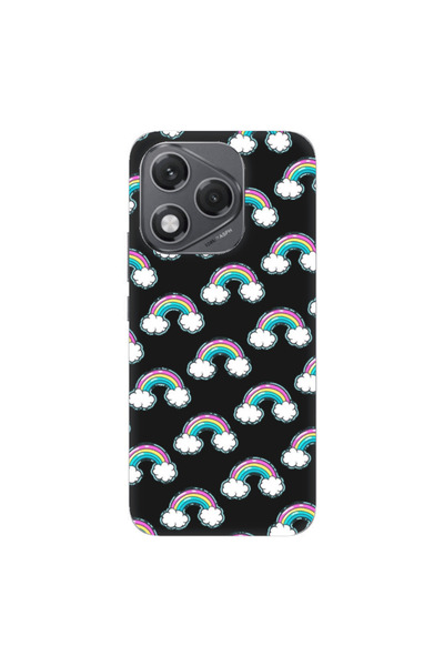 Other Honor 400 Lite Cute rainbows Black Colored Silicone TPU Θήκη