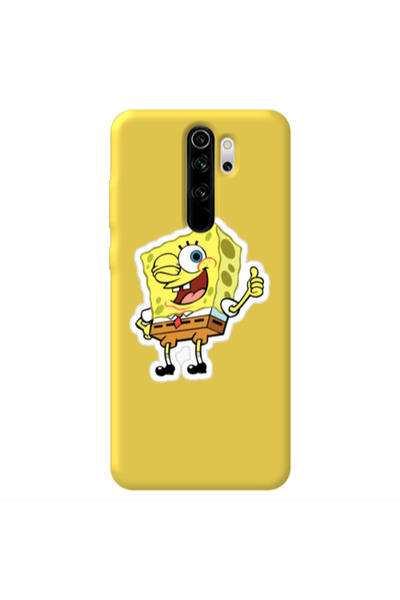 Other Xiaomi Redmi Note 8 Pro spongebob2 Yellow Colored Silicone TPU Θήκη