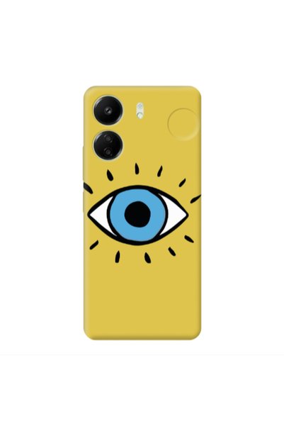 Other Xiaomi Redmi 13C Shining Eye Yellow Colored Silicone TPU Θήκη