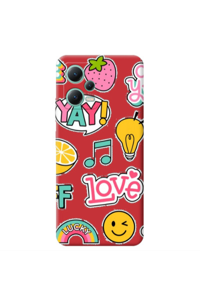 Other Xiaomi Redmi Note 12 Pro 5G Cute desing Red Colored Silicone TPU Θήκη