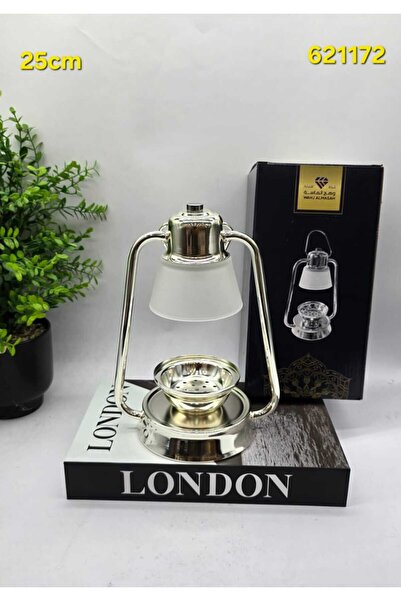 WAHJ ALMASAH Luxury Ramadan Lantern Shaped Incense Burner Silver Mix Color wi...