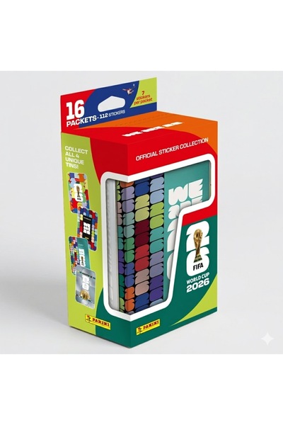 Panini FIFA WORLD CUP 2026™ Official Sticker Collection - Classic Tin 16 Pake...
