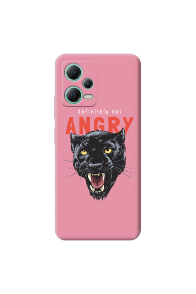Other Xiaomi Redmi Note 12 Pro 5G Pointed teeth Pink Colored Silicone TPU Θήκη