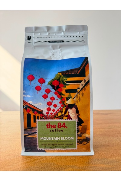 the84.coffee قهوة ماونتن بلوم فيتنام أرابيكا حبوب كاملة، تحميص متوسط، 250 جرام