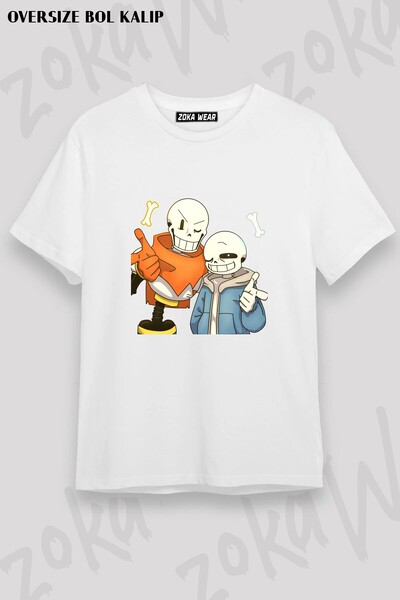 ZOKAWEAR Μπλουζάκι Unisex Loose Fit Undertale Sans v9 με στάμπα