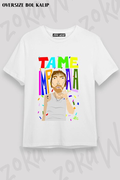 ZOKAWEAR Unisex Φαρδιά μπλούζα με στάμπα Tame Impala v14