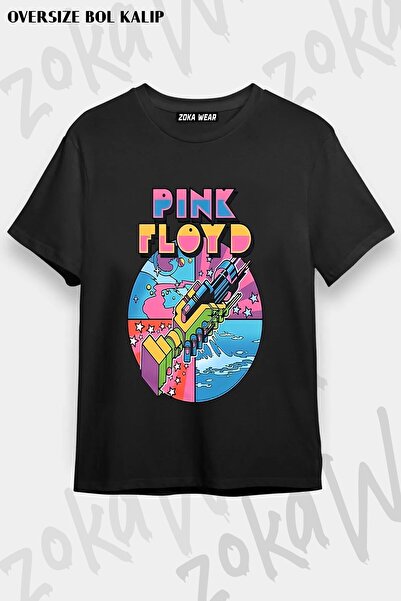 ZOKAWEAR Μπλουζάκι Unisex Loose Fit με στάμπα Pink Floyd v16