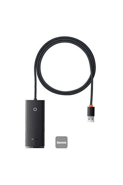 Baseus Hub USB Lite, 4x USB-A + 1x USB-C, 1m, Negru
