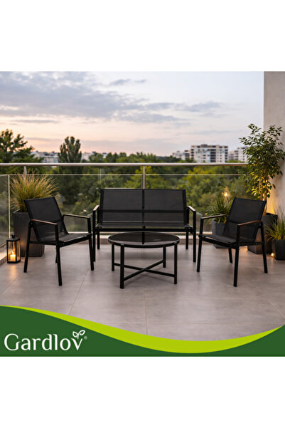 Gardlov Set Mobilier Gradina si Terasa Gardlov, Premium, Cadru Otel Galvaniza...