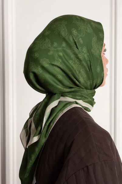 Emare وشاح ناعم منقوش بنمط الليلك - EMX-00164