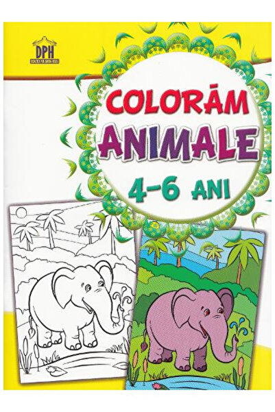 Editura DPH Coloring Animals 4-6 Years, - DPH Publishing House