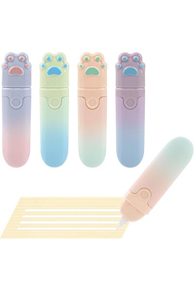 Arabest 4 PCS Cute Whiteout Correction Tapes, Retractable White Out Pen, PS M...