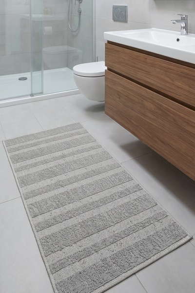 Halispecial Corridor Antrasit Yolluk 80x150 cm | %100 Pamuk, Yıkanabilir,Mutf...