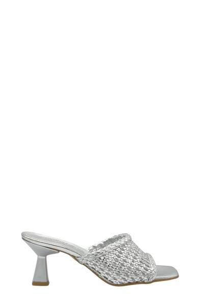 Moulin Shoes Lame Knitted Heeled Women's Slippers