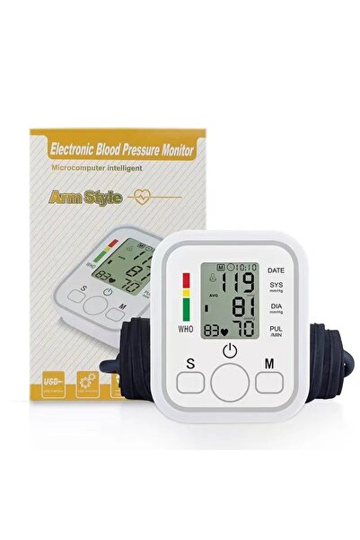 SARALMA Tensiometru electronic inteligent de brat cu afisaj digital mare si m...