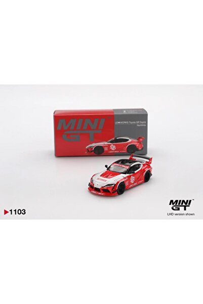 mini gt 1/64 Lb-Works Toyota Gr Supra Red/White No:1103