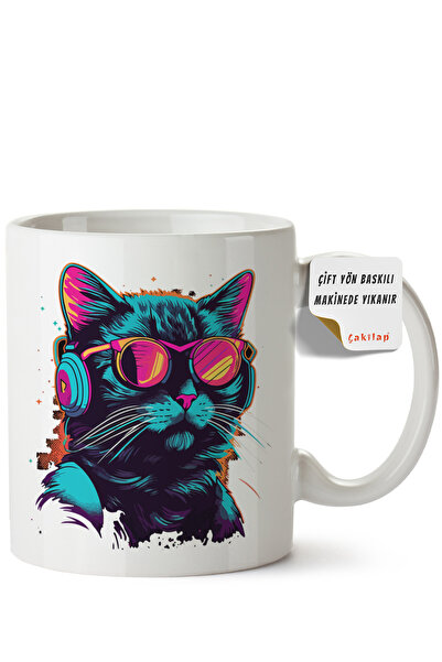 ET ERTAPASSAGE original creative designs Cat Design Printed Porcelain Mug (Do...